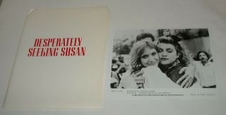 1985 Desperately Seeking Susan Movie Promo Press Kit 4 Photos Madonna Arquette