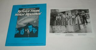 1978 Return From Witch Mountain Promo Movie Press Kit 5 Photos Christopher Lee