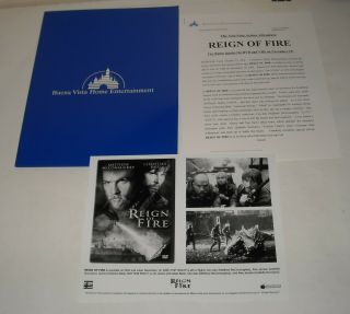 Walt Disney Reign Of Fire Promo Movie Press Kit 1 Photo Christian Bale Dragons