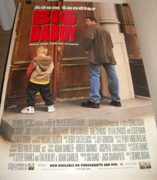 Rolled 1999 Big Daddy Video Movie Poster Adam Sandler Joey Lauren Adams Comedy