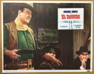 John Wayne Edward Asner El Dorado 1966 6 11x14 Org Lobby Card 1656
