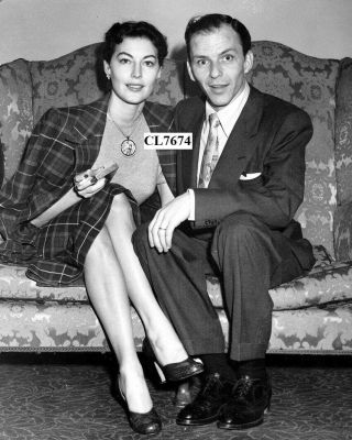 Frank Sinatra With His Wife Ava Gardner On A Visit In London,  England Photo