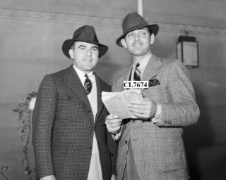 Clark Gable And Hal Roach Attended The Races At Santa Anita Race Track Photo