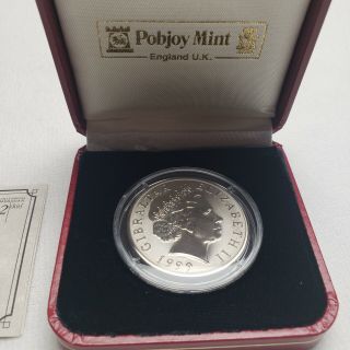 1999 Gibraltar 5 Pound Millennium Coin First Titanium Pobjoy Proof