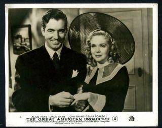 Alice Faye John Payne " The Great American Broadcast " Uk 1940 