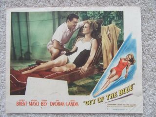 Out Of The Blue 1947 Lc 7 11x14 Virginia Mayo Vg