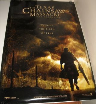 Rolled 1994 The Texas Chainsaw Massacre The Beginning Horror Movie Poster 2/s