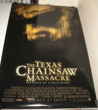Rolled 2003 The Texas Chainsaw Massacre Advance 2 Side Movie Poster Horror