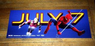 Spider - Man Homecoming 28 " Ny Bus Movie Poster 2 W Iron Man 2017 Marvel Comics