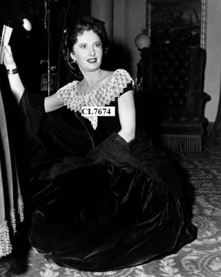 Barbara Stanwyck In A Stage Costume On Movie Set Of 