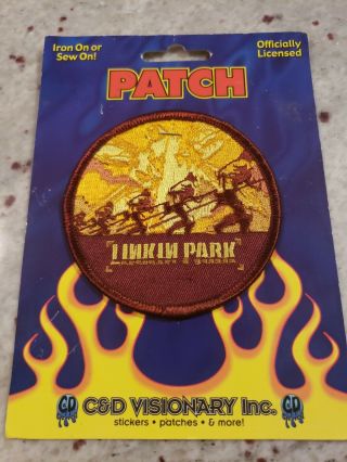 Linkin Park Iron On Patch Vintage Licensed C&d Visionary Embroidered