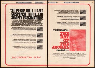 The Day Of The Jackal_original 1973 Trade Print Ad Promo_poster_fred Zinnemann