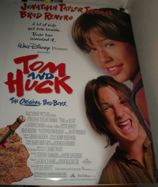Rolled Walt Disney Pictures Tom & Huck Advance 2 Sided Movie Poster Brad Renfro