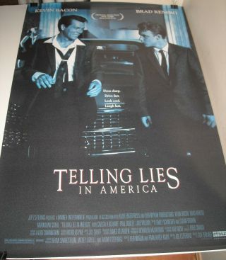 Rolled 1997 Telling Lies In America Movie Poster Kevin Bacon Brad Renfro Photo