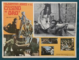 Cleopatra Jones And The Casino Of Gold Tamara Dobson Mexican Lobby Card 1975