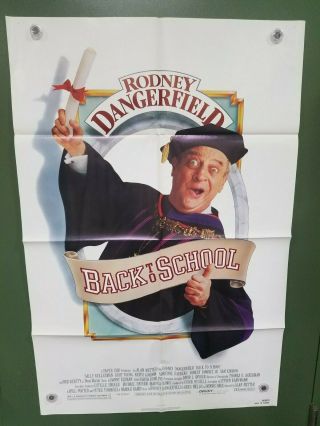 1986 Back To School One Sheet Poster 27x41 Rodney Dangerfield College Comedy