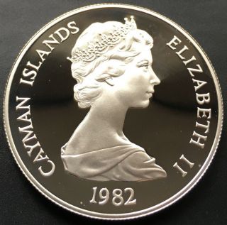 Cayman Islands 1982 Silver Proof 10 Dollars,  Year Of The Child