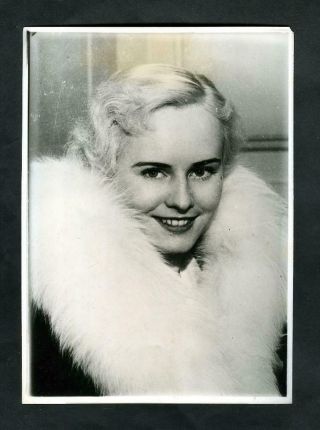 Vintage Paulette Goddard German " Press Photograph " 1930 