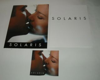 2002 Solaris Movie Promo Press Kit With Cd Dvd George Clooney Natascha Mcelhone