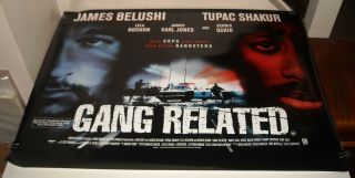 Rolled 1998 Gang Related 30 X 40 Uk Movie Poster Tupac Shakur James Belushi