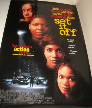 Rolled 1997 Set It Off Movie Poster Jada Pickett Queen Latifah Vivica A Fox