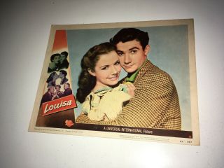 Louisa Movie Lobby Card Poster 1950 Ronald Reagan Piper Laurie Comedy