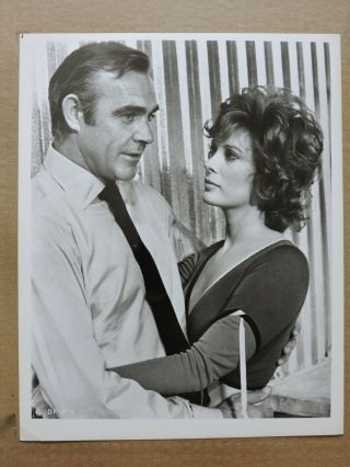 Sean Connery & Jill St John Candid Photo 1971 Diamonds Are Forever - James Bond