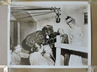 Sam Wood Directing Joan Fontaine By Camera Orig Candid Production Photo 1947 Ivy