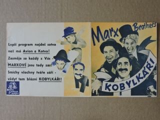 Marx Brothers Czech Herald 1937 A Day At The Races