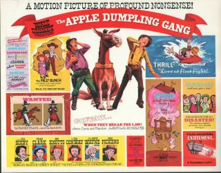 The Apple Dumpling Gang (1975) 11x14 Title Card Nn Walt Disney