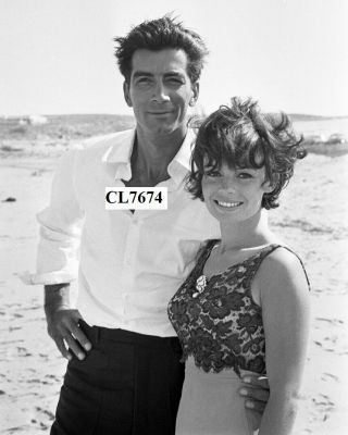 Ray Danton And Pascale Petit On Movie Set Of 