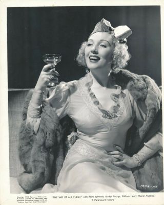 Muriel Angelus 1940 Paramount 8 X 10 Lovely Glamour Photo Still Vv