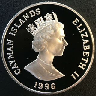 Cayman Islands - Silver 1 Dollar Coin - Olympic Games - 1996 - Proof 2