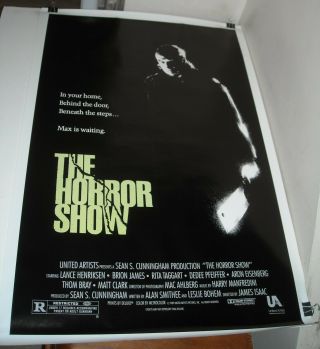 Rolled 1989 The Horror Show 1 Sheet Movie Poster Lance Henriksen Slasher Horror