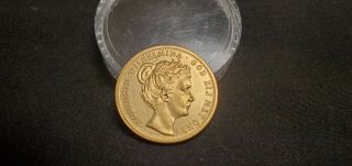Netherlands 10 Gulden 1898 Silver Coin With 24k Gold Plated Wilhelmi