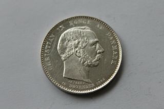 Denmark 2 Kroner 1888 Silver Nr.  51 @