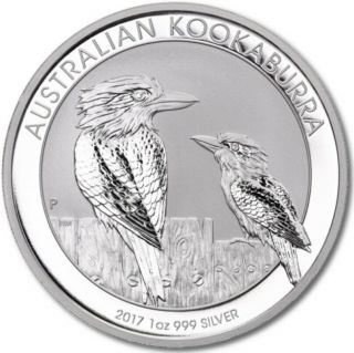 2017 Australia Silver Kookaburra Gem Bu 1 Oz Coin In Capsule  Low Mintage