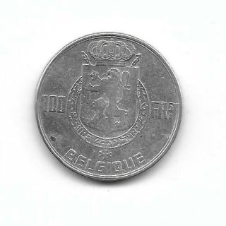 Belgium: 1949 100 Francs French 4 Kings Silver Vf
