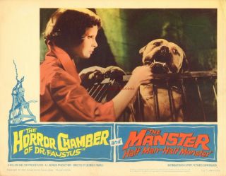 Lobby Card 1962 The Horror Chamber Of Dr Faustus The Manster Monster 1