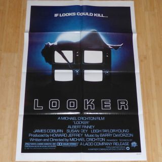 Looker 1981 Orig 1 Sheet Movie Poster Michael Crichton Albert Finney Susan Dey