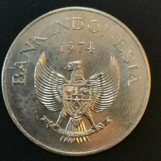 Indonesia - 2000 Rupiah - 1974 - Xf -.  500 Silver