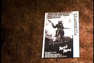 Mad Max Pressbook Complete Road Warrior Mel Gibson Classic