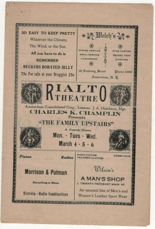 Rialto Theatre Amsterdam Ny In Old Arizona 1st Talkie Movie Shot Outdoors 1929