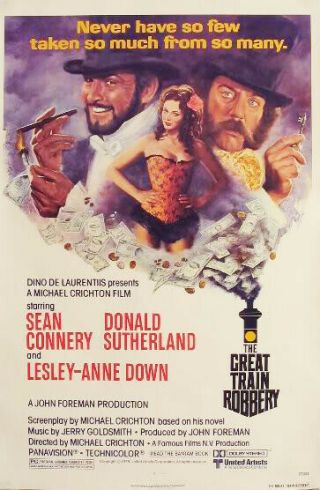 The Great Train Robbery Great Rolled 27x41 Movie Poster 1979