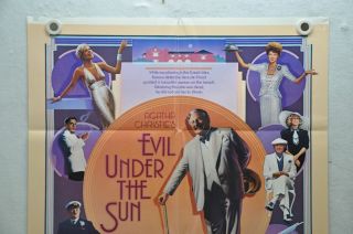 1982 Evil Under The Sun 1SH Movie Poster 27 x 41 Peter Ustinov 2