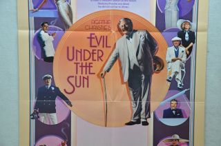 1982 Evil Under The Sun 1SH Movie Poster 27 x 41 Peter Ustinov 3