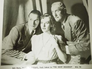 " The Ghost Breakers " Bob Hope Paulette Goddard Mca 1940 B&w Photo 8 " X 10