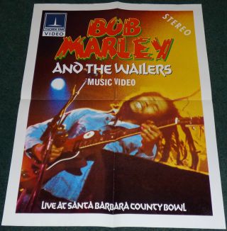 Bob Marley And The Wailers Live At Santa Barbra Bowl Music Video Poster