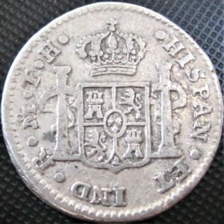 Spanish Colony - Mexico 1805 1/2 Real Th Km 72 - Silver Coin