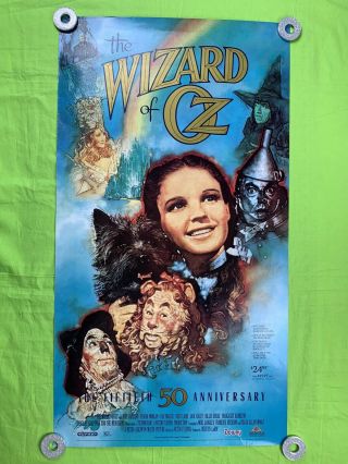The Wizard Of Oz Promo Poster Home Video 1989 50th Anniversary 36x20